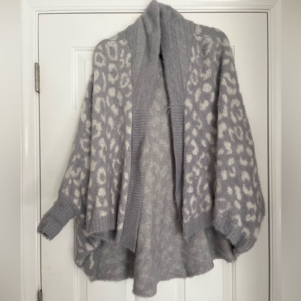 New Directions Cheetah Cardigan